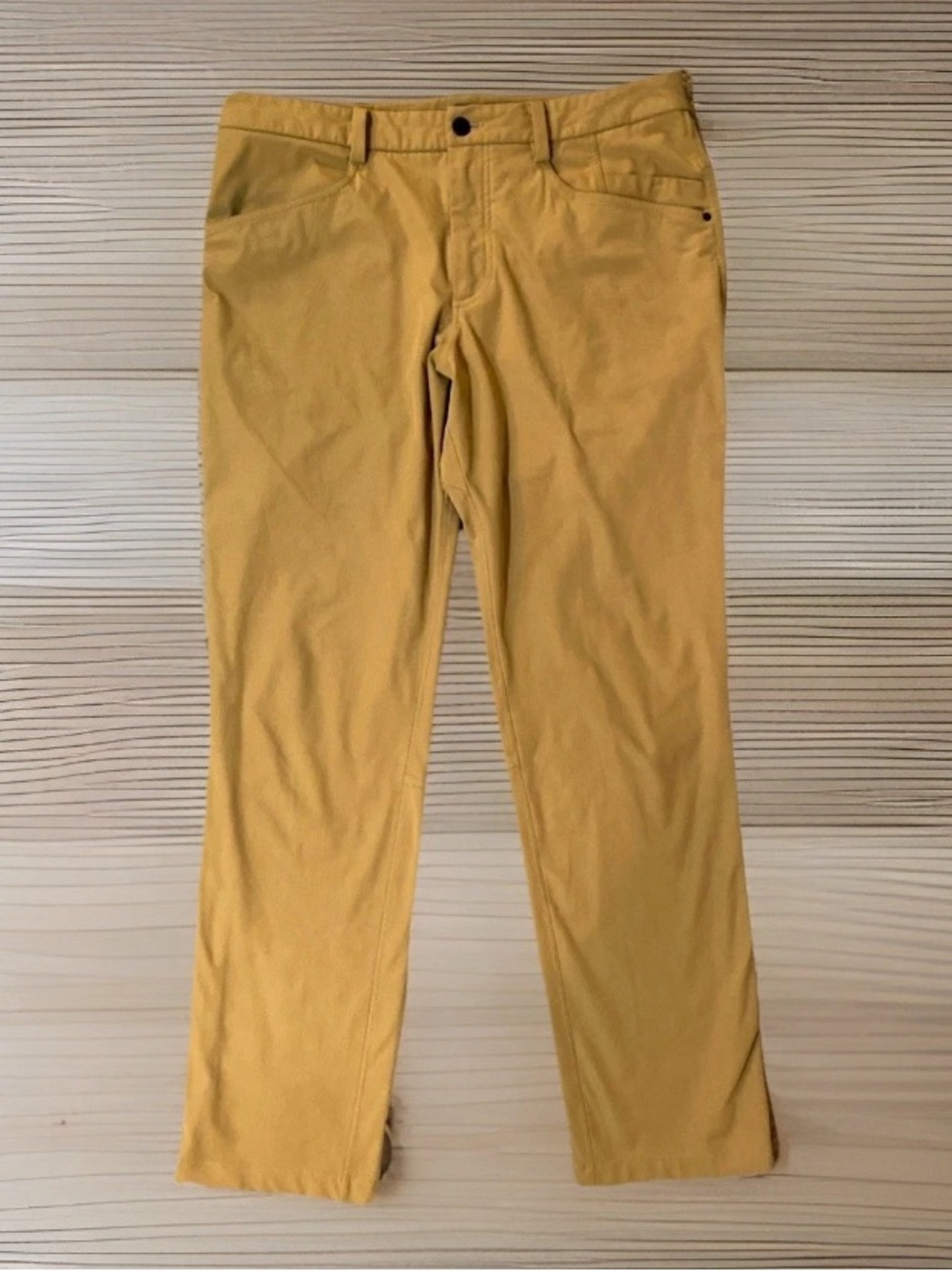 Lululemon ABC 5 Pocket Warpstream Pants Classic Fit Golden Harvest - 32x30